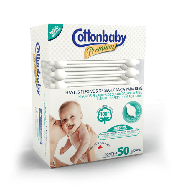 Cotonetes Cottonbaby Premium 50 unidades